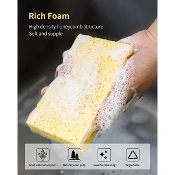 ARCLIBER Cellulose Sponges for Eco-Friendly Cleaning