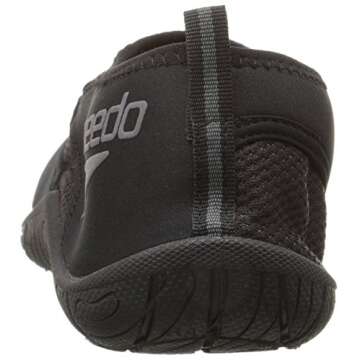 Speedo mens Surfwalker Pro 3.0 athletic water shoes, Speedo Black, 11 US