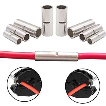 XFFCSEC Splice Connectors - (3Types Gauge 22-10 Crimp Wire Connectors) Non Insulated Butt Connectors Kit. (Pack of 280)
