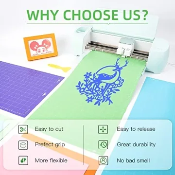 HTVRONT Cutting Mats for Cricut - 3 Pack Variety Set