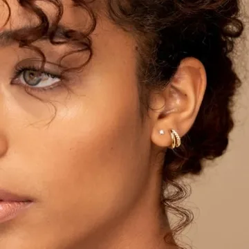 Gold Hoop Earrings Set for Women: Elegant & Hypoallergenic