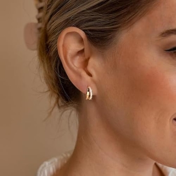 Gold Hoop Earrings Set for Women: Elegant & Hypoallergenic