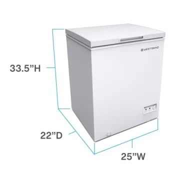 West Bend 5 Cu.Ft Chest Freezer in White