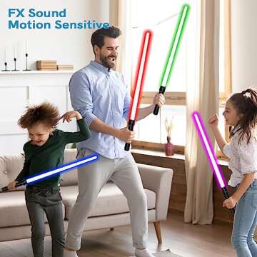 Light Saber Party Favor, 12 Pack Light Sabers for Kids, Light Swords Gift Set for Boys Girls Halloween, Costumes Play Party, Galaxy War Fighter and Warriors,Xmas