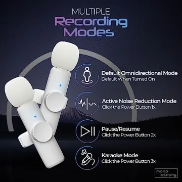 MANA Wireless Lavalier Microphone - Crystal Clear Audio