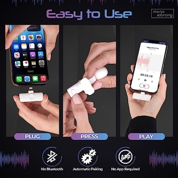 MANA Wireless Lavalier Microphone - Crystal Clear Audio