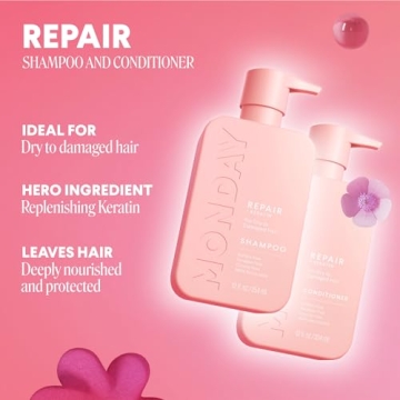MONDAY HAIRCARE Repair Shampoo, Conditioner & Hair Gummies