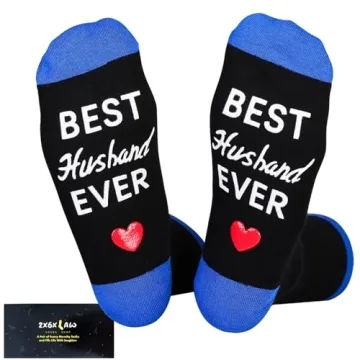 ZXGXLAW Funny Socks Christmas Gift for Dad & Husband