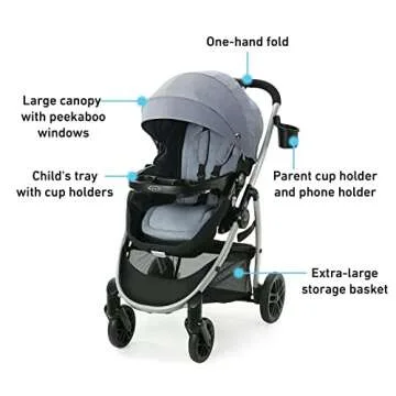 Graco Modes Pramette Travel System: Stylish 3-in-1 Combination