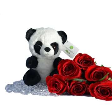 Baby Panda Plush Toy | Super Soft Panda Stuffed Animal | Cute Plushies for Kids' Bedroom or Playroom...