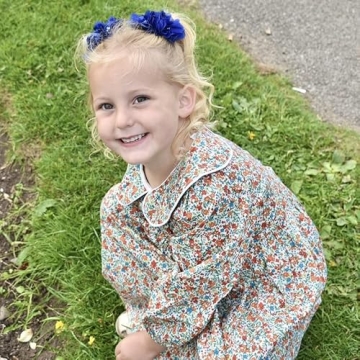 Balatale Vintage Toddler Girls Floral Dress - Sizes 2-9