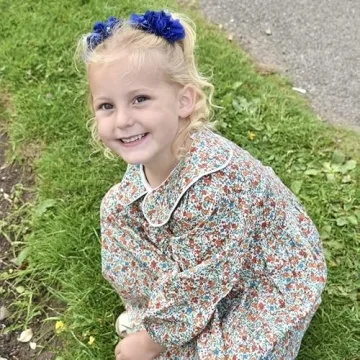 Balatale Vintage Toddler Girls Floral Dress - Sizes 2-9