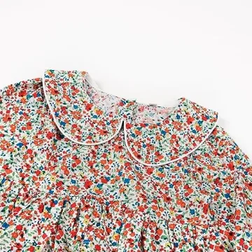 Balatale Vintage Toddler Girls Floral Dress - Sizes 2-9