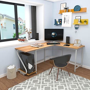 Weehom Reversible L Shaped Desk for Home Office
