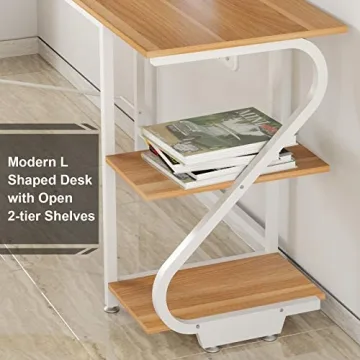 Weehom Reversible L Shaped Desk for Home Office