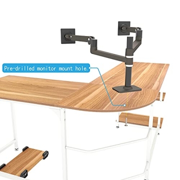 Weehom Reversible L Shaped Desk for Home Office