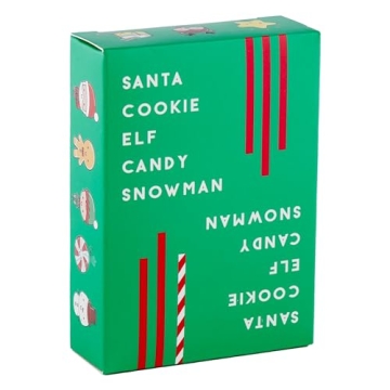 Santa Cookie Elf Candy Snowman Holiday Card Game
