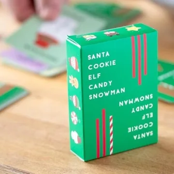 Santa Cookie Elf Candy Snowman Holiday Card Game