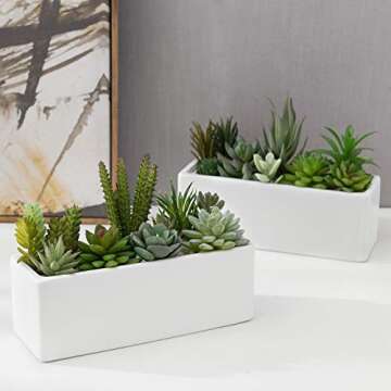 Stylish 10 Inch Ceramic Wall Mounted Planters Set