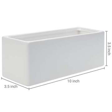 Stylish 10 Inch Ceramic Wall Mounted Planters Set