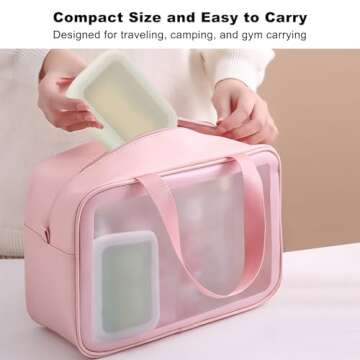 Travel Soap Case, Leak Proof Travel Soap Container, Silicone Soap Box with Drainage Layer, Shatterproof Soap Holder for Travel, Camping, Gym (Green, Regular)