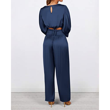 Elegant Women's Satin Two Piece Outfit for Every Occasion