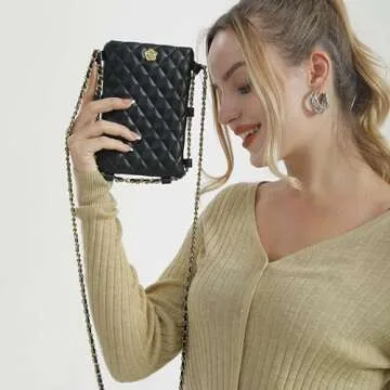 Montana West Trendy Small Crossbody Cell Phone Purse Chain Wallet MWC-141BK