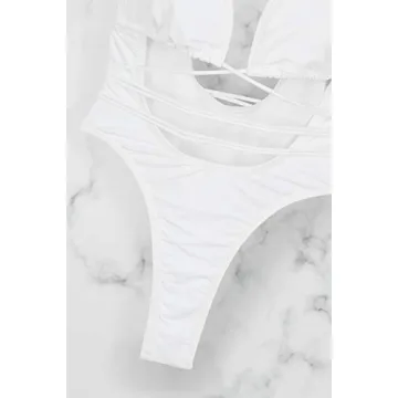 Sovoyontee 2024 Women's High Cut One Piece Bathing Suit