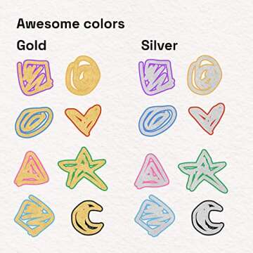 ARTISTRO Outline Markers - 16 Metallic Pens for Creativity