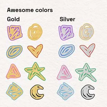 ARTISTRO Outline Markers - 16 Metallic Pens for Creativity