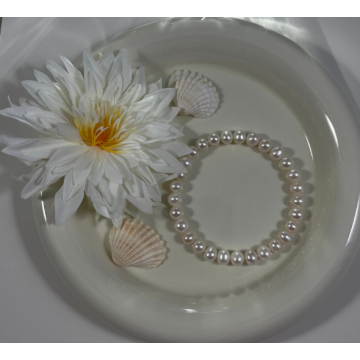 Charm Bracelet - Freshwater Cultured Pearl Stretch Bracelet