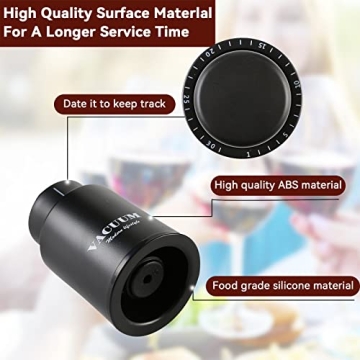 2 Pack Wine Bottle Stoppers – Preserve Freshness Elegant Gift