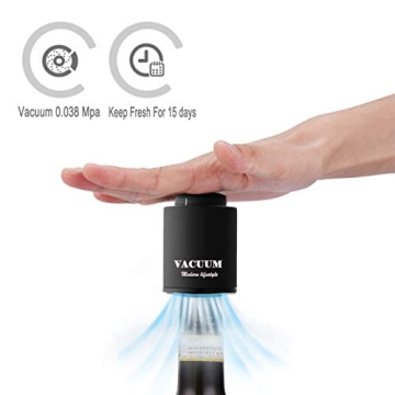 2 Pack Wine Bottle Stoppers – Preserve Freshness Elegant Gift