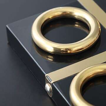 LuxLand Home Modern Tic Tac Toe for Home Decoration, Gold and Black Hand Crafted with Black Wood and Gold Color Stainless Steel, Decorative Tic Tac Toe, Table Top Decoration, X/O Board