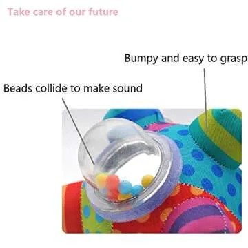 QQchickchicky Developmental Bumpy Ball Toy, Newborn Baby Infant Toys 0-3 Months, Help Develop Motor Skills and Brain Nerves, Sensory Baby Toys 3-6 4 5 6 7 8 9 10 11 12 Months 6.7"