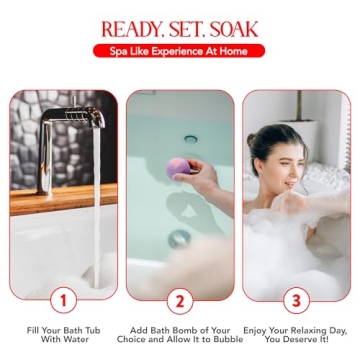 12 Handcrafted Bath Bombs Gift Set for Relaxation