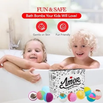 12 Handcrafted Bath Bombs Gift Set for Relaxation