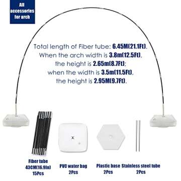 Large Balloon Arch Kit - Adjustable Party Decorations for All Occasions