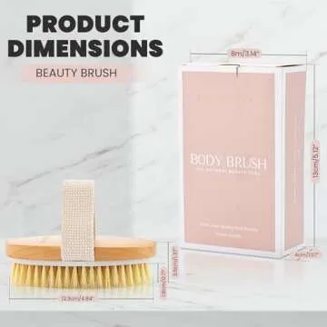 Premium Dry Brushing Body Brush for Healthy Skin Glow