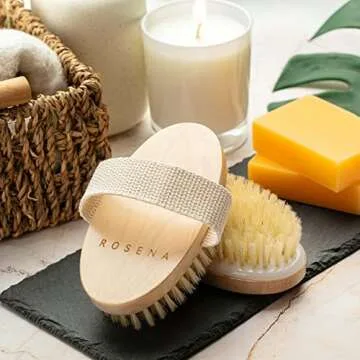 Premium Dry Brushing Body Brush for Healthy Skin Glow