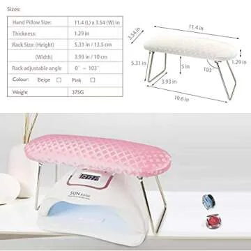 WOLINSPRING Nail Arm Rest - Stylish & Comfortable Hand Pillow