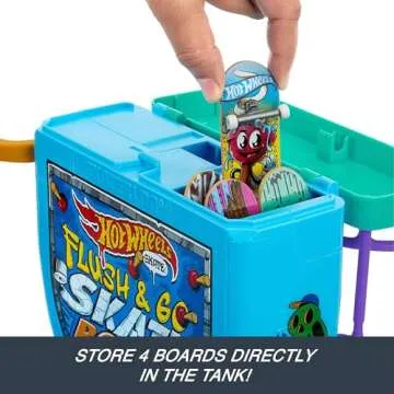Hot Wheels Skate Fingerboard - Fun Toilet Theme Set for Kids