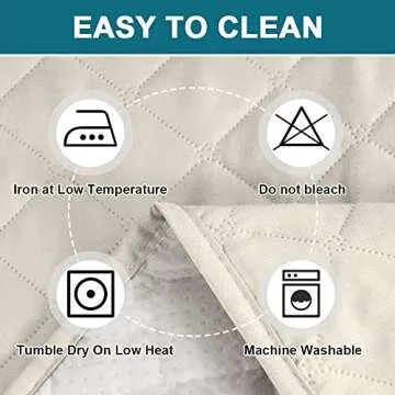 Turquoize 100% Waterproof Sofa Covers Couch Cover Sofa Cover for Dogs Couch Protector Triple Non-Slip Sofa Slipcover for 3 Cushion Couch Furniture Protector for Pets, Kids,Dog (Sofa 70", Ivory)