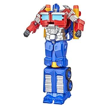 Transformers Toys Rise of The Beasts Movie 2-in-1 Optimus Prime Blaster Powered by Nerf for Ages 6 a...