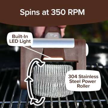 Horsepower Giddy Up Bristle-Free Grill Brush, Cordless & Powerful