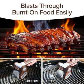 Horsepower Giddy Up Bristle-Free Grill Brush, Cordless & Powerful