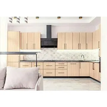 Heroad Brand Natural Wood Contact Paper for Cabinets Realistic Light Wood Grain Contact Paper Peel and Stick Wallpaper Self Adhesive Removable Wallpaper Maple Cherry Paper Liner