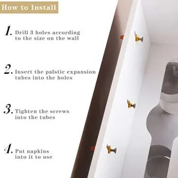 TURSTIN Elegant Wood Paper Towel Dispenser for Home & Business