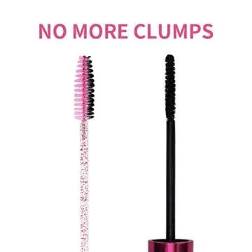 CHEFBEE 100PCS Disposable Eyelash Brush, Mascara Wands Makeup Brushes Applicators Kits for Eyelash Extensions and Eyebrow with Container (Light Pink)