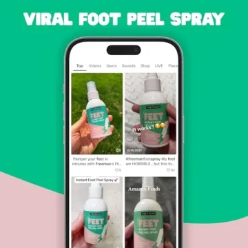 Freeman Flirty Feet Instant Peeling Spray for Baby-Soft Heels
